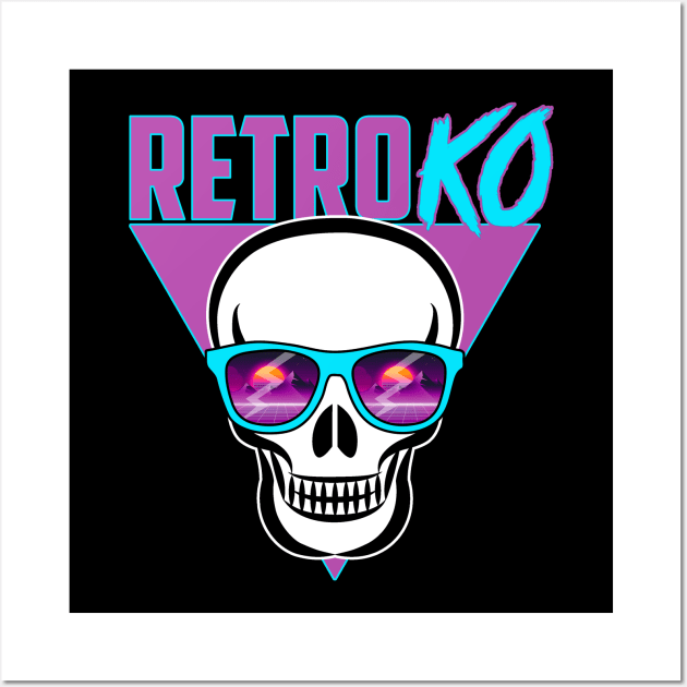 Retro KO Skull Wall Art by RetroKO